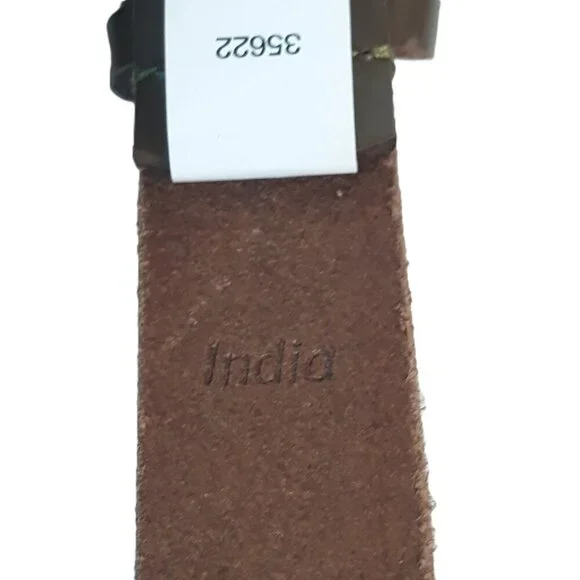 Timberland Dark Khaki 30mm Wrap Keeper Belt XL Minimalist Neutral Office - Picture 12 of 12